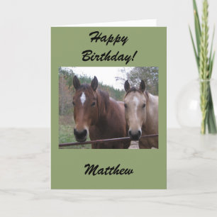 Quarter Horse Gepersonaliseerde Verjaardag Kaart