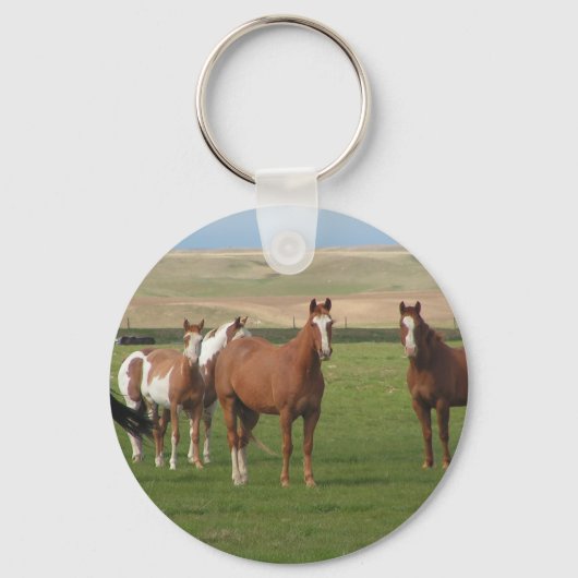 Quarter Horse Herd Sleutelhanger (Voorkant)