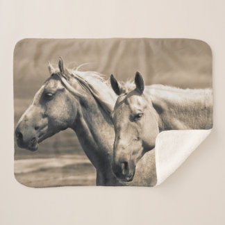 Quarter Horses Op Canadese Prairie Sherpa Deken
