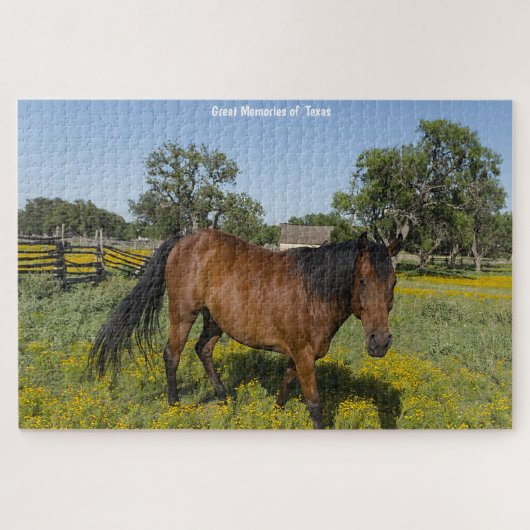 Quarter Horses Texas. Jigsaw Puzzle (Horizontal)