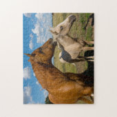 Quarter Horses Texas. Legpuzzel (Verticaal)