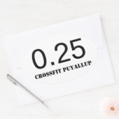 Quarter Mile Ovale Sticker (Envelop)