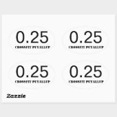 Quarter Mile Ovale Sticker (Vel)