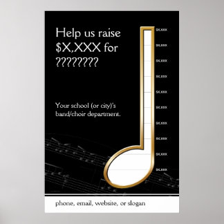 Quarter Note Music Gage Poster