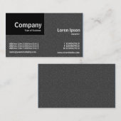 Quarter Patch - Donkergrijze reliëfstructuur Visitekaartje (Voorkant / Achterkant)