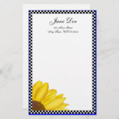 Quarter Sunflower Stationery Briefpapier (Voorkant / Achterkant)