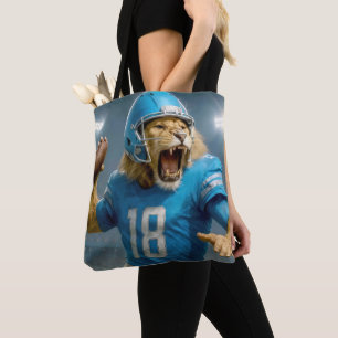 Quarterback #18 Lion Football Speler Draagtas
