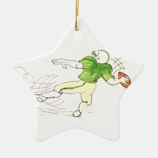 Quarterback Football Ornament (Voorkant)