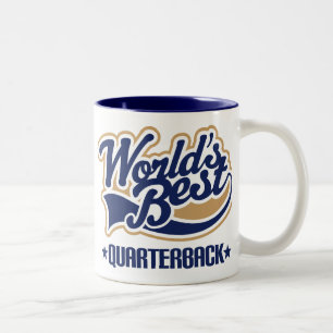 Quarterback Gift Tweekleurige Koffiemok
