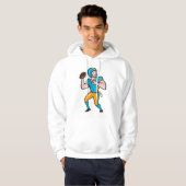 Quarterback Mannen Hoodie (Voorkant volledig)