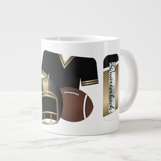 Quarterback - Mug cadeau Jumbo (Devant droit)
