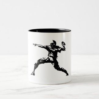 Quarterback Tweekleurige Koffiemok