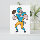 Quarterback uitnodigingen (Staand voorkant)