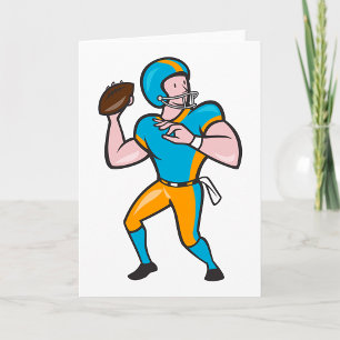 Quarterback-Wenskaarten Kaart
