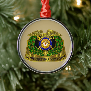 QUARTERMASTER CORPS Kerstmis Metalen Ornament