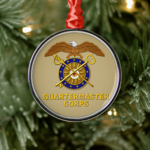 QUARTERMASTER CORPS Kerstmis Metalen Ornament