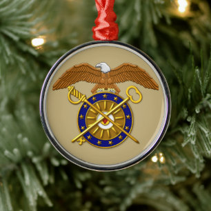QUARTERMASTER CORPS Kerstmis Metalen Ornament