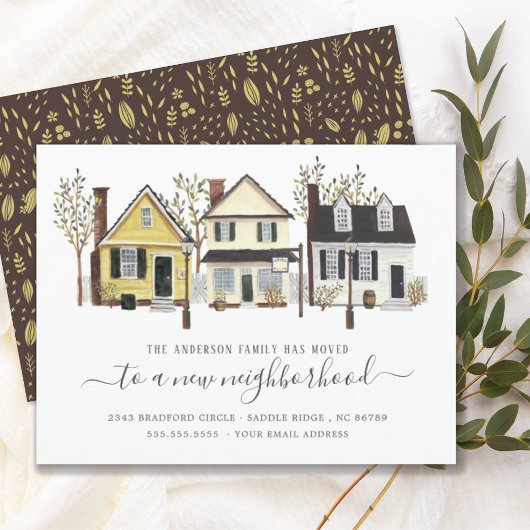 Quartier de la petite ville | Faire-part de déplac