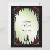 Quartier français Faire-part de mariage gothique v (Dos)