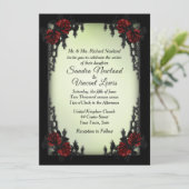 Quartier français Faire-part de mariage gothique v (Debout devant)