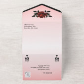 Quartier français Goth Faire-part de mariage Rose (Dehors)