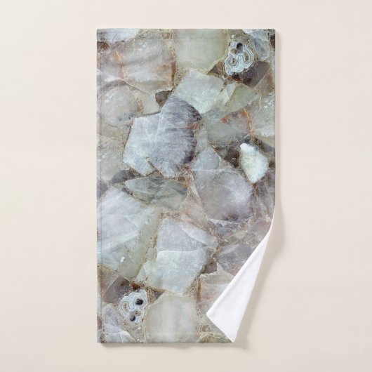 Quartz blanc classique (Serviette à main)