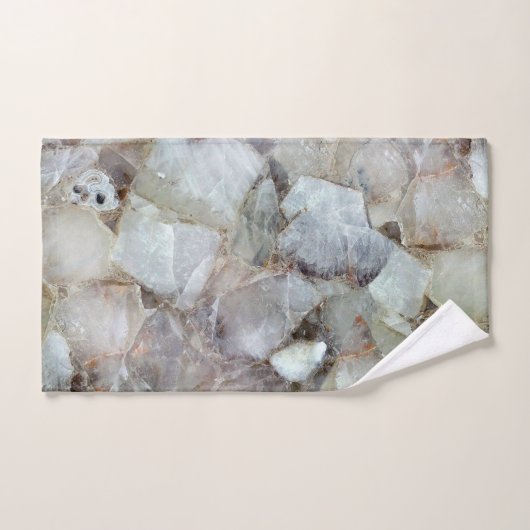 Quartz blanc classique (Serviette à main)