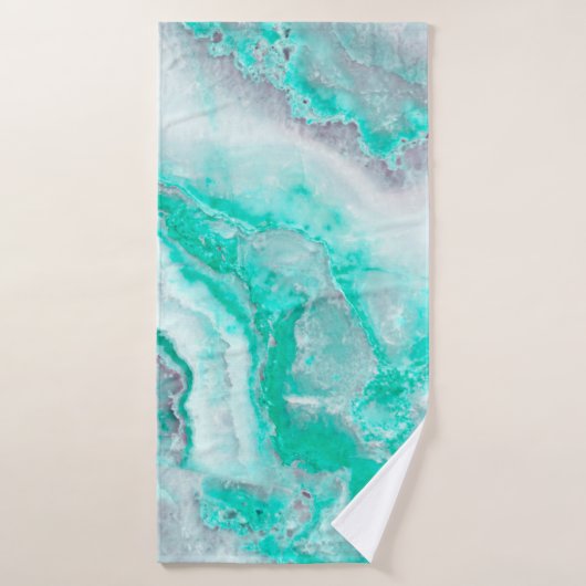 Quartz blanc de minerai d'agate de pierre gemme (Serviette de bain)