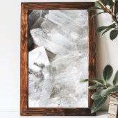 Quartz Crystal Gemstone Poster