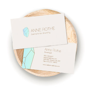 Quartz Crystal Healer en Jewelry Designer Logo Visitekaartje