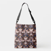 Quartz Crystal Pattern Hoesje-Mate iPhone Case Crossbody Tas (Achterkant)