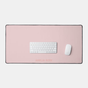 Quartz simple personnalisé rose sur rose