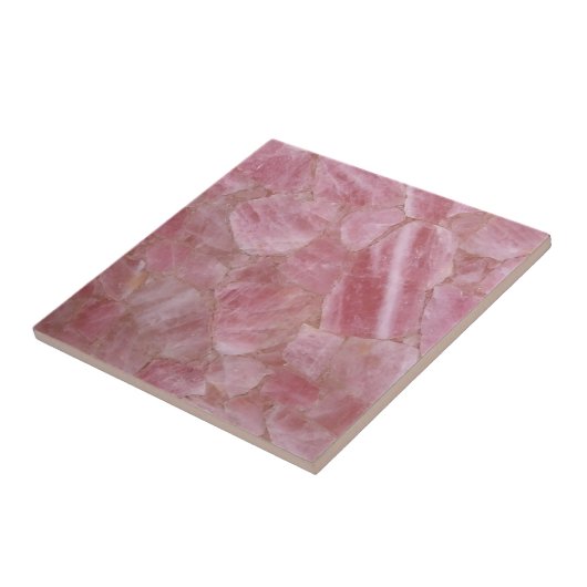 Quartzite rose cristal pierre imprime carreaux en  (Côté)