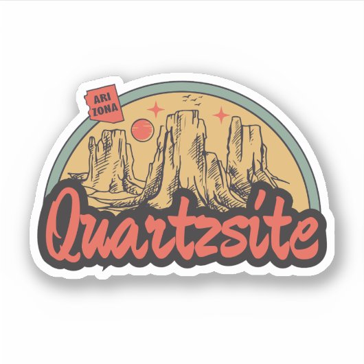Quartzsite, Arizona Sticker (Devant)