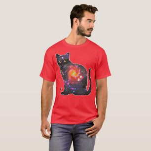 Quasar Ruimte In Kat T-shirt