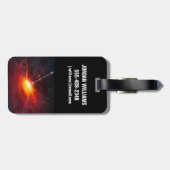 Quasars. Bagagelabel (Achterkant horizontaal)