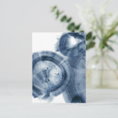 Quasars - Inky Blue Circles Briefkaart (Staand voorkant)