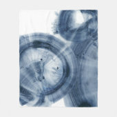 Quasars - Inky Blue Circles Fleece Deken (Voorkant)
