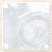 Quasars - Inky Blue Circles Glazen Onderzetter (Achterkant)