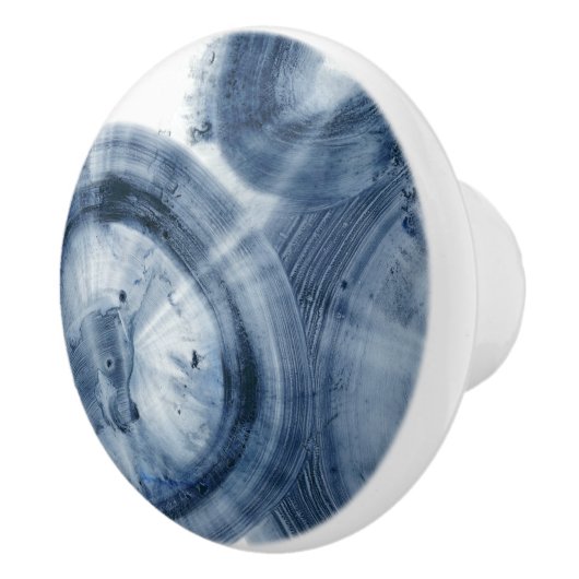 Quasars - Inky Blue Circles Keramische Knop (Rechts)