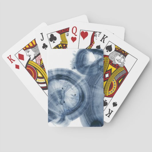 Quasars - Inky Blue Circles Pokerkaarten (Achterkant)