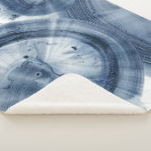 Quasars - Inky Blue Circles Sherpa Deken (3/4)