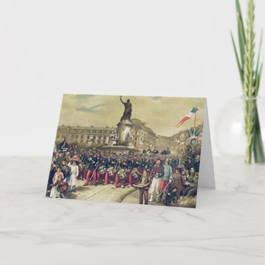 Quatorze Juillet, 1881 Kaart (Voorkant)