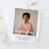 Quatorze photos du coeur Invitation d'anniversaire