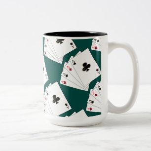 Quatre As Jouant Cartes Mug