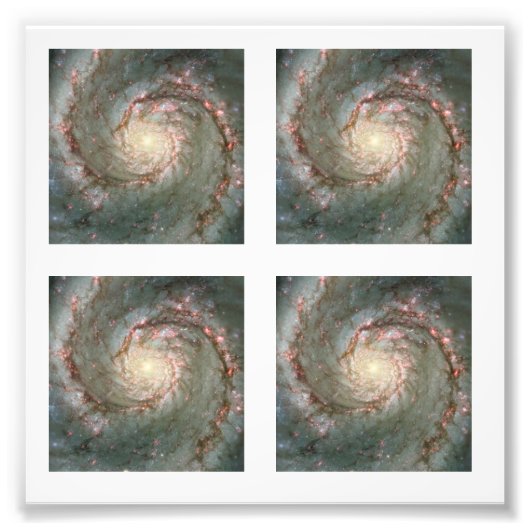 Quatre Carré de 2 pouces Whirlpool Galaxy Photo (Devant)
