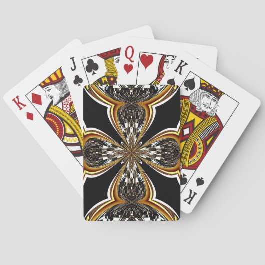 Quatre cartes de jeu du Roi de jeu (dos)