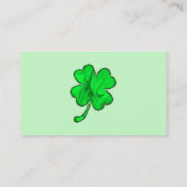 QUATRE cartes de visite de TRÈFLES de FEUILLE (Dos)