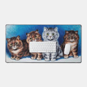 Quatre chatons, Louis Wain (Clavier et souris)