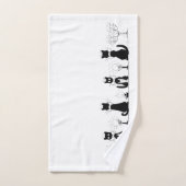 Quatre Chats noirs, Louis Wain (Serviette à main)